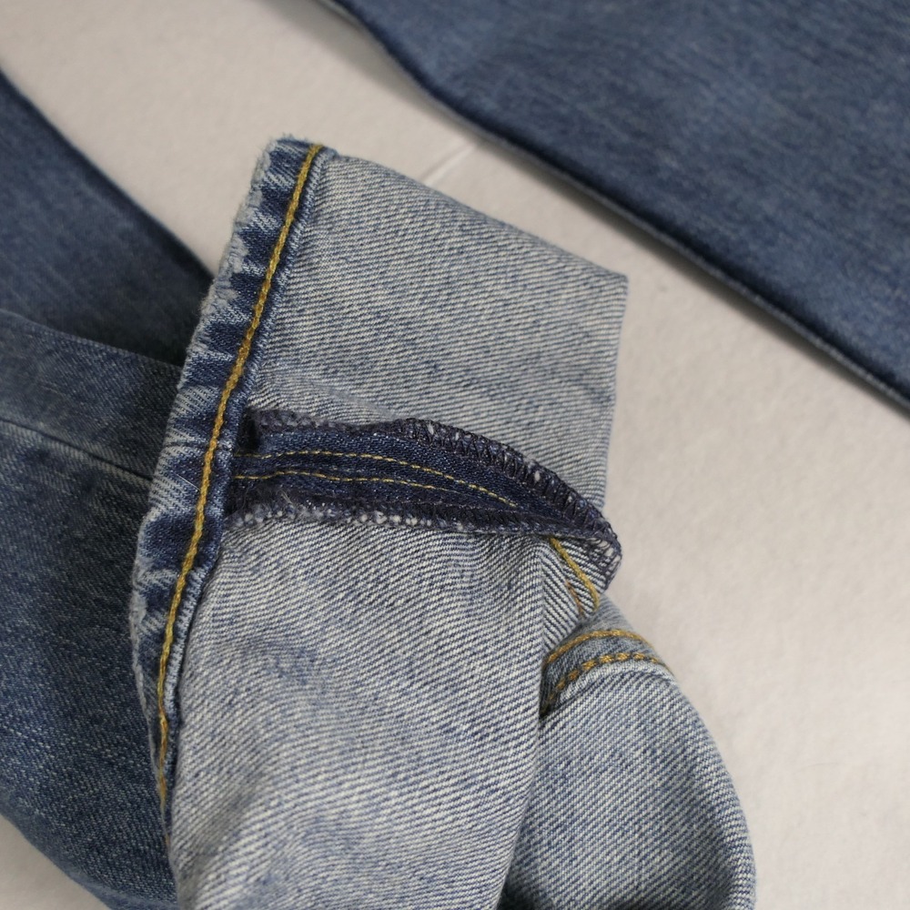Polo Ralph Lauren 867 Classic Straight Leg Jeans 38x32 Blue Faded Denim Y2K - Picture 8 of 16
